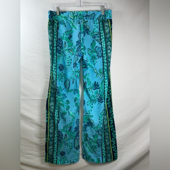 NWT Lilly Pulitzer Bal Harbour Palazzo Pants Plant One On You Size Medium 32x33 - Picture 6 of 8